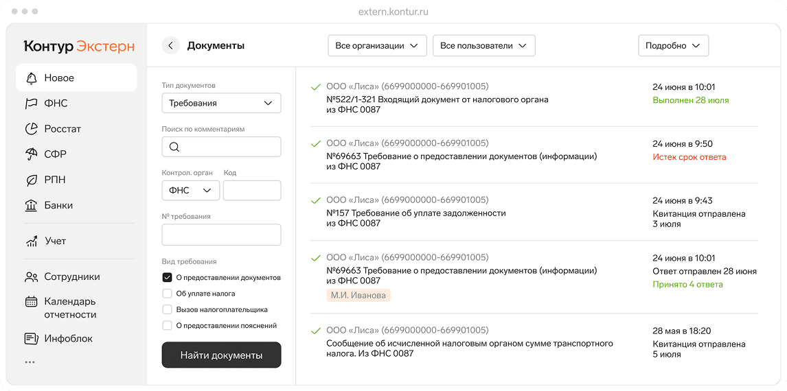Важное под контролем